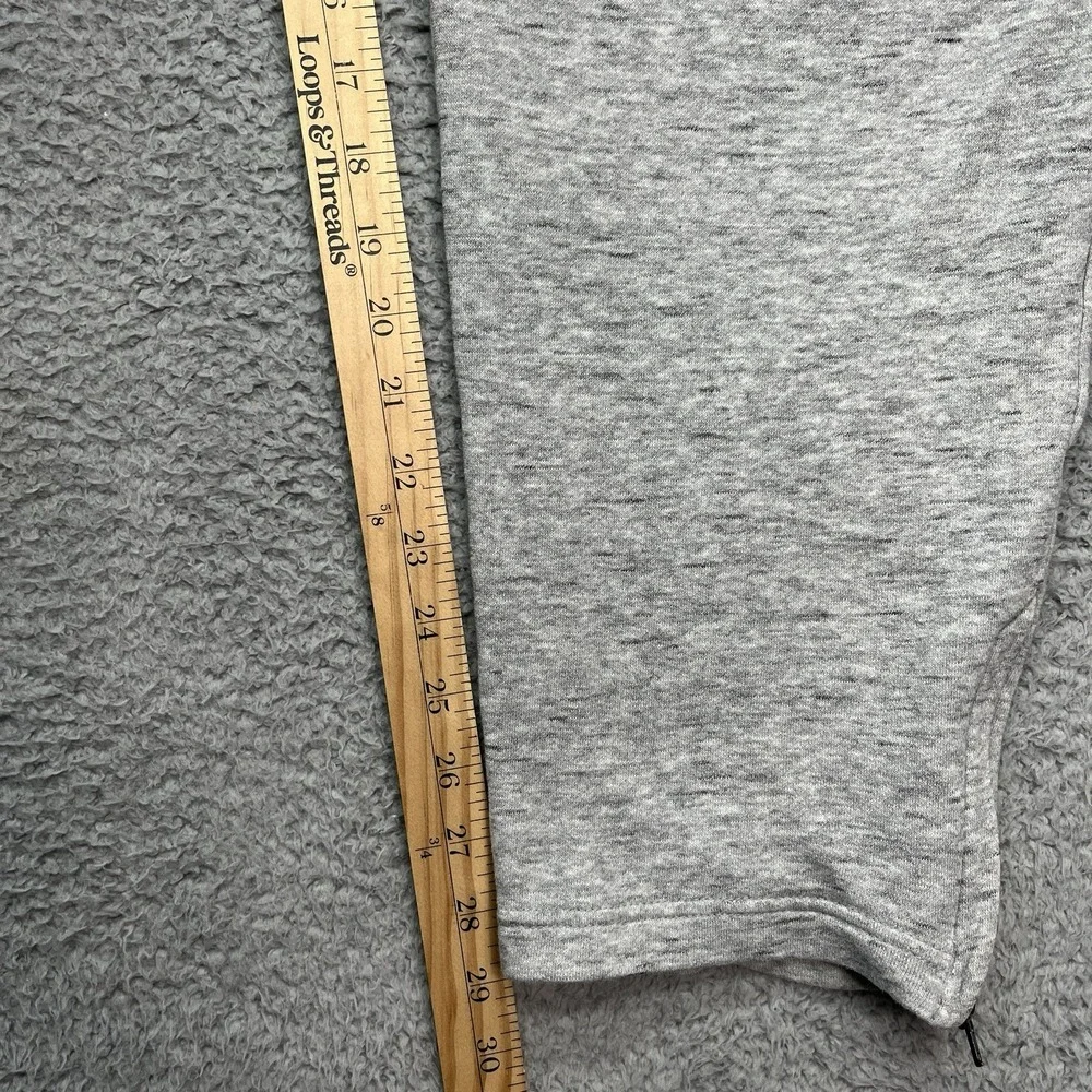 Adidas Sweatpants Womens XL Joggers Gray Fleece Zip Legs Drawstring Streetwear